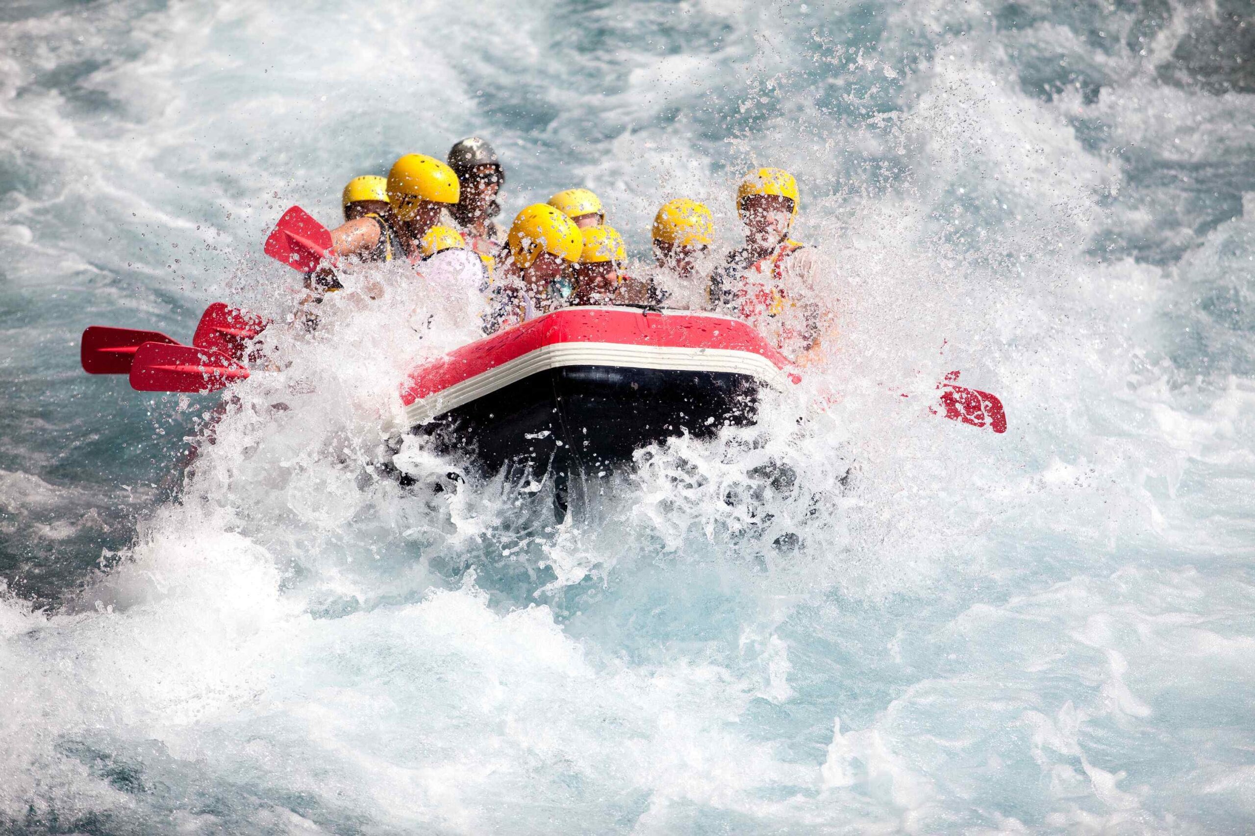 Rafting sulle acque bianche del fiume Nilo a Jinja