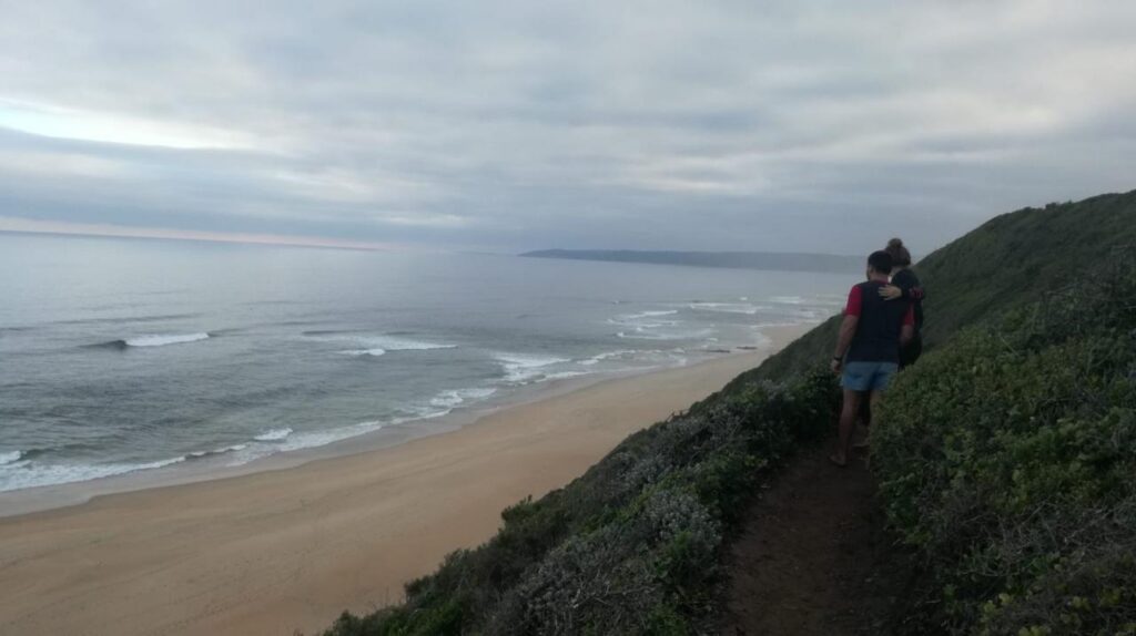 Lian exploring beaches in South Africa