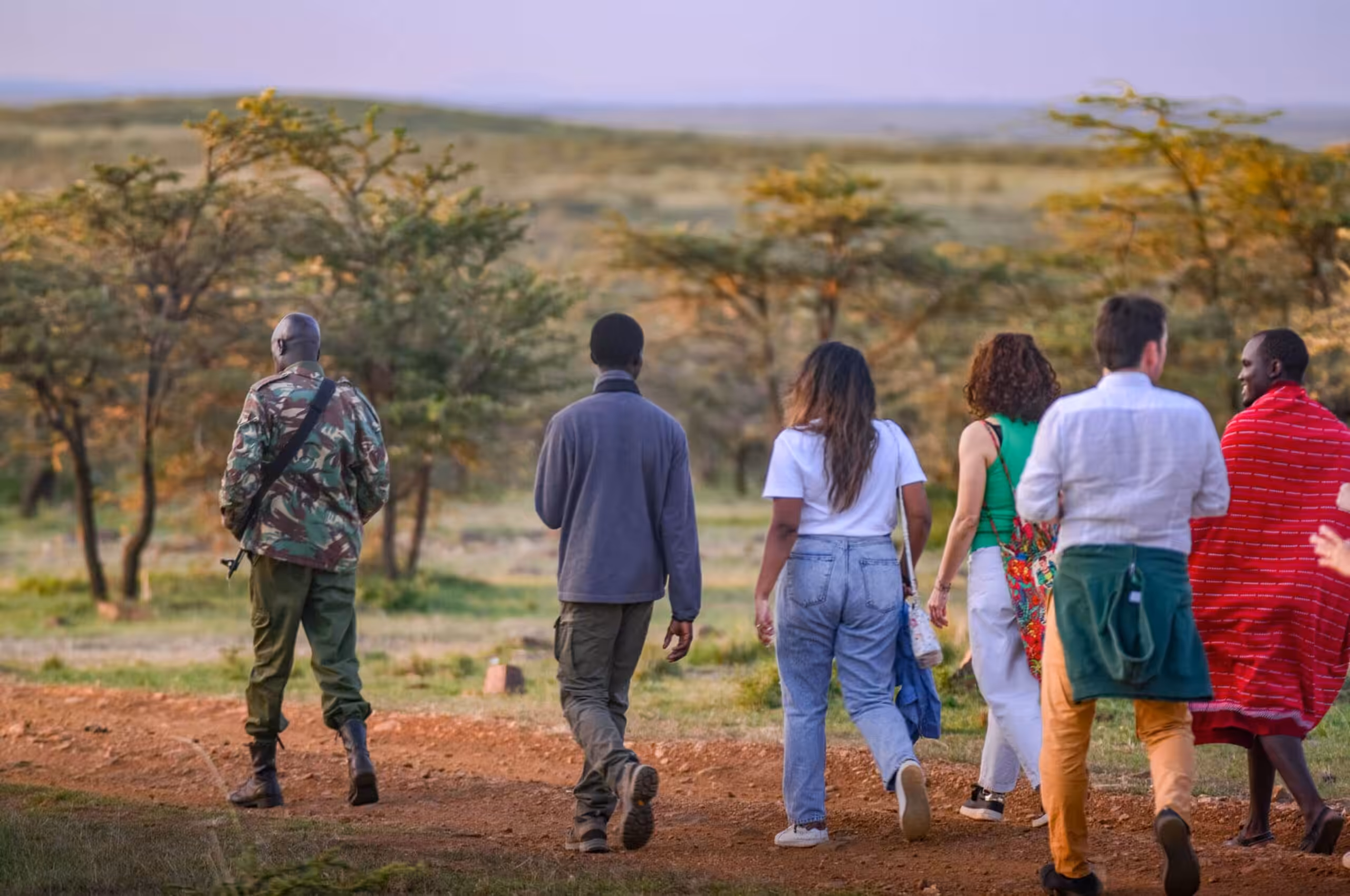 Safari a piedi presso Zebra Plains